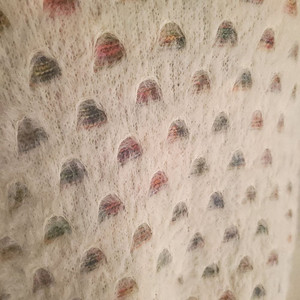 Anthropologie Akemi Kin Aurora rainbow Eyelash Wrap cardigan Kimono One Size - Picture 10 of 11